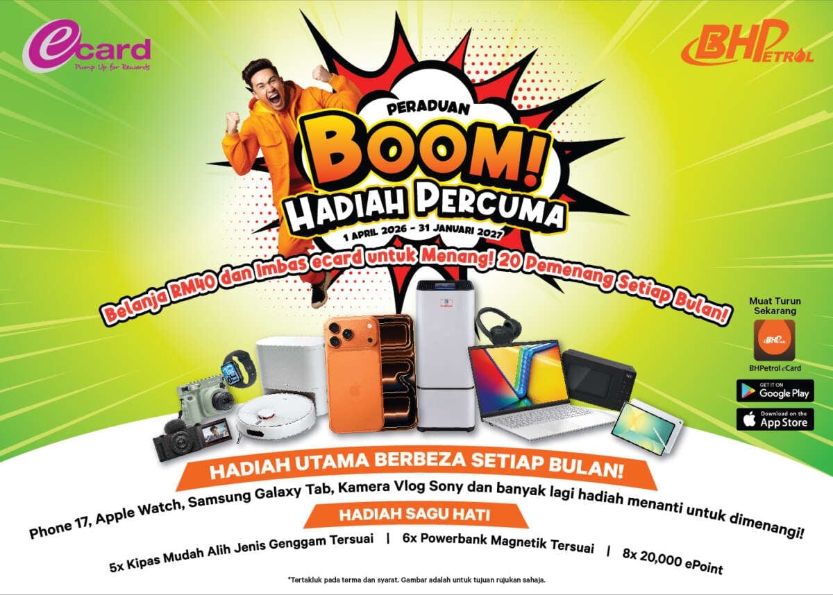 BHPetrol Boom! Hadiah Percuma contest – eCard members stand a chance to win monthly grand prizes