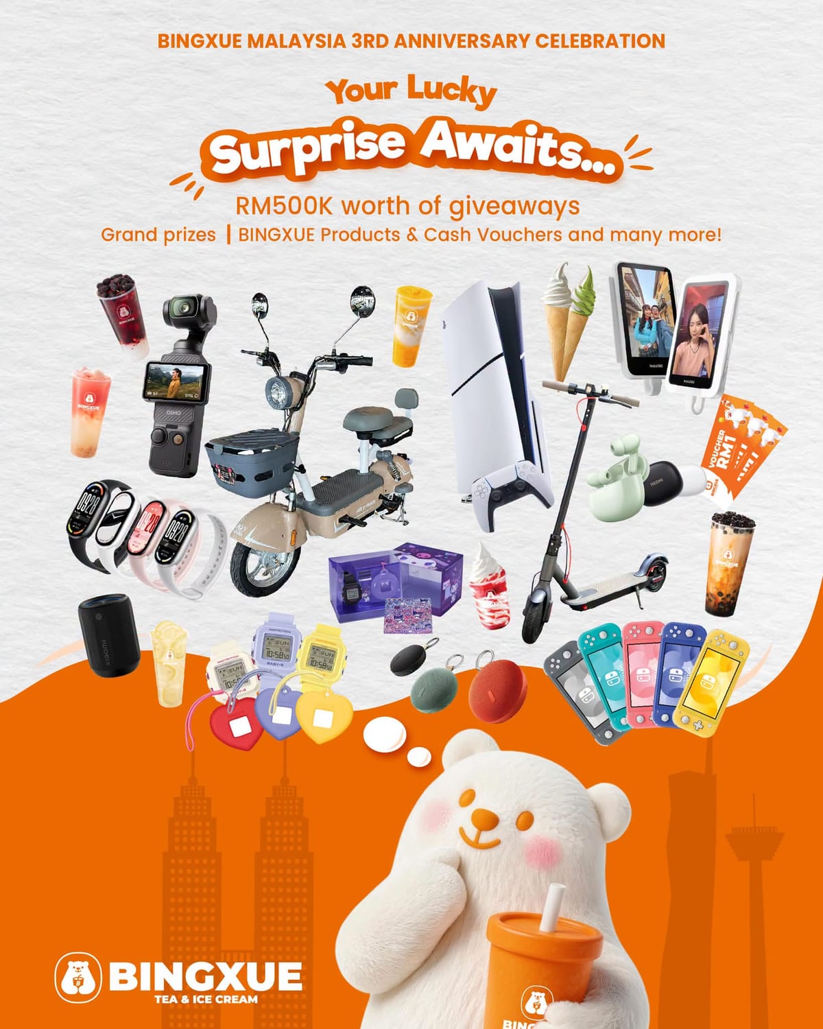 BINGXUE Malaysia 3rd Anniversary — Scratch & Win