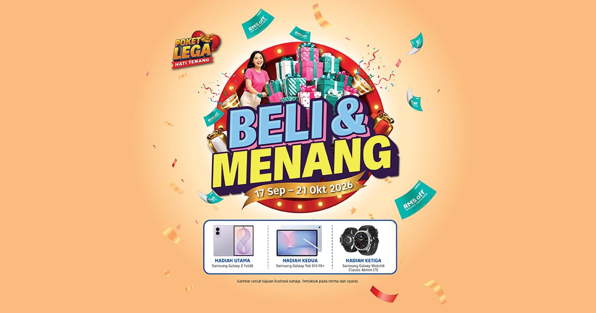 Poket Lega, Hati Tenang 2026 – Win a Samsung Galaxy Z Fold8 at Lotus's