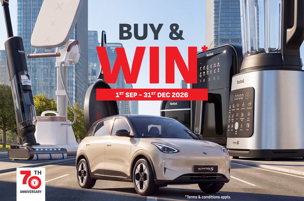 Tefal 70th Anniversary – Win a Proton e.MAS 5 Prime or 70 Tefal Prizes